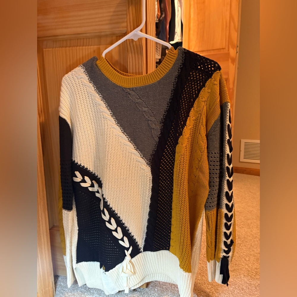 Colorblock Knit Sweater